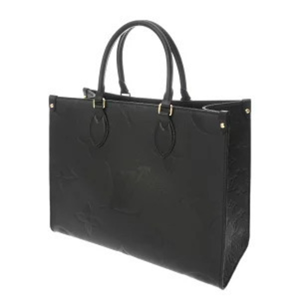 Louis Vuitton Tote Leather Monogram Noir Empreinte Bag Black OnTheGo